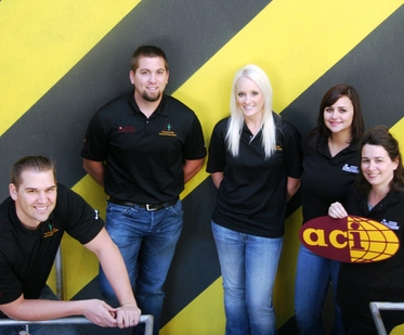 ASU_ACI_Chapter_cropped Community outreach activities by the ASU student chapter of the American Concrette Institute helped the university earn an award from the institute's leadership. Pictured are chapter board members (left to right): Joshua Marriott, community service director; Sawyer Zuber, president; Amanda Nichols, social activities chair; Ashley Bagley, student relations coordinator; and Kim Rahberger, external communications officer. Photo: Stephanie Mabee/ASU