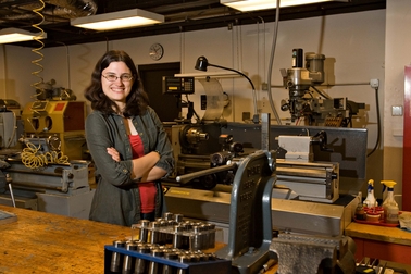 After college Amy Kaczmarowski wants to improve technology that will make a space faring civilization possible. Tom Story Photo.