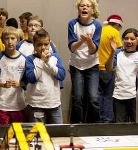 Friends and family members will cheer on 400 Arizona middle school students and their robots as the youngsters compete in the 2010 FIRST LEGO League state championship tournament Dec. 11 at Arizona State University