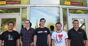 Pictured from left to right: Jeff Rojo, Preston Yeschick, Matt Bodington, Travis Marshall and Steven Sanchez.