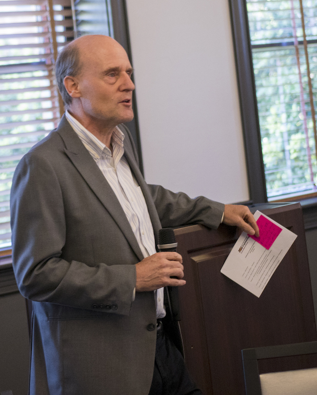Photo of Steve Phillips. Caption: The David and Darleen Professorship gift will help ASU in its efforts to recruit and retain top faculty members and pursue cutting-edge research, says Stephen Phillips (pictured), director of the School of Electrical, Computer and Energy Engineering, one of the Fulton Schools. Photographer: Marco-Alexis Chaira/ASU 