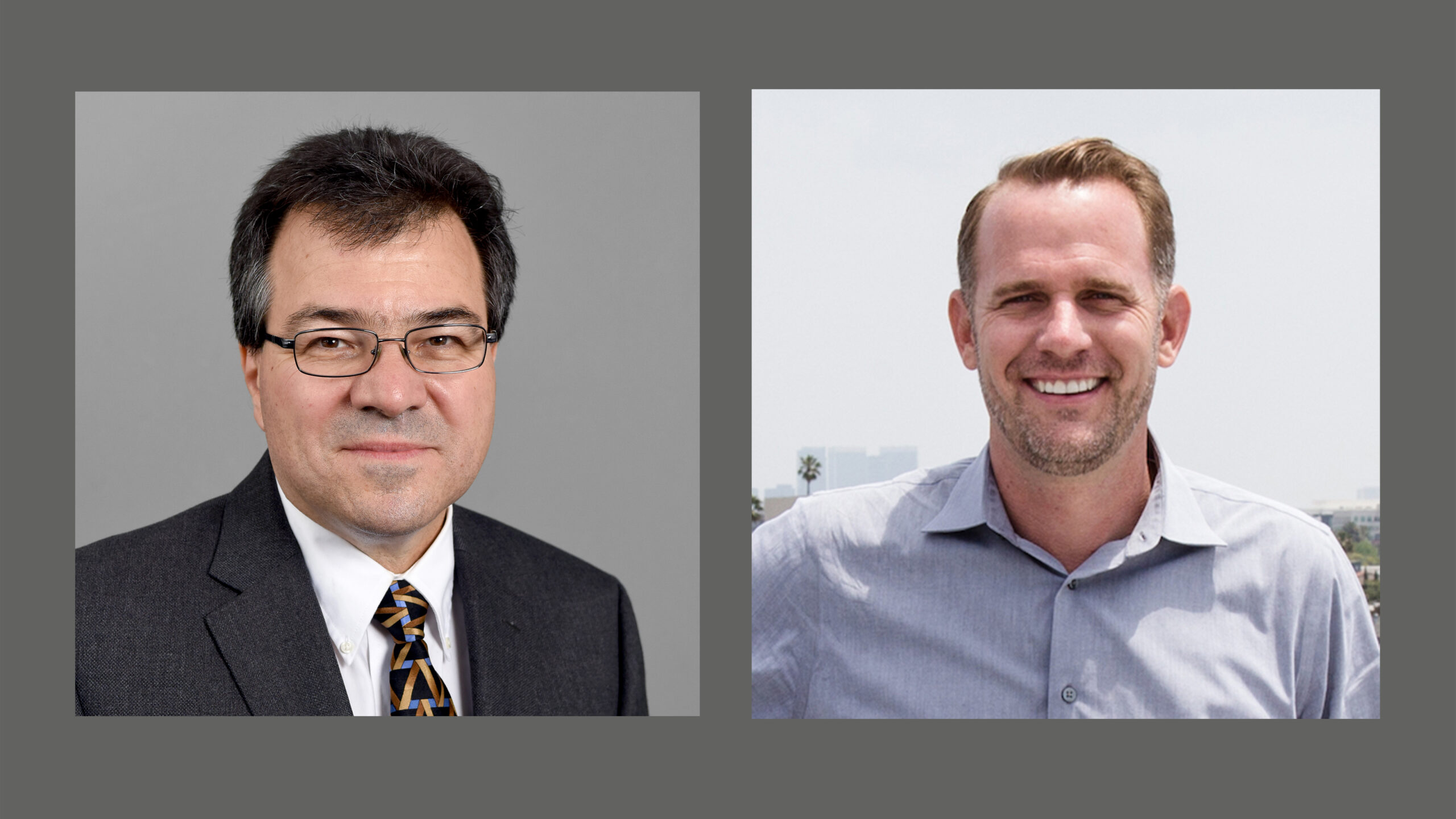 headshots of James Abbas and Cody Friesen