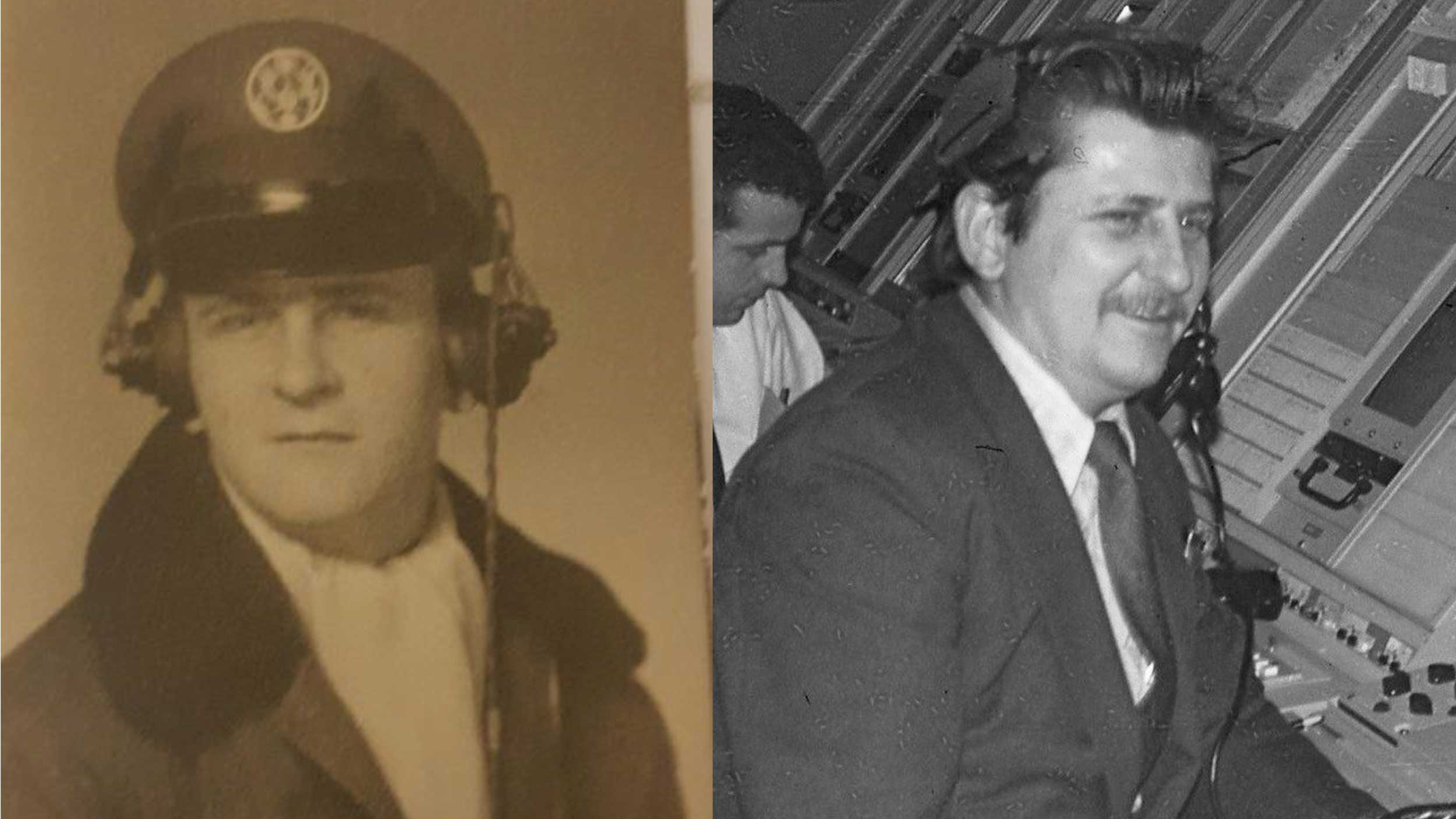 two vintage photos of John Hoffman