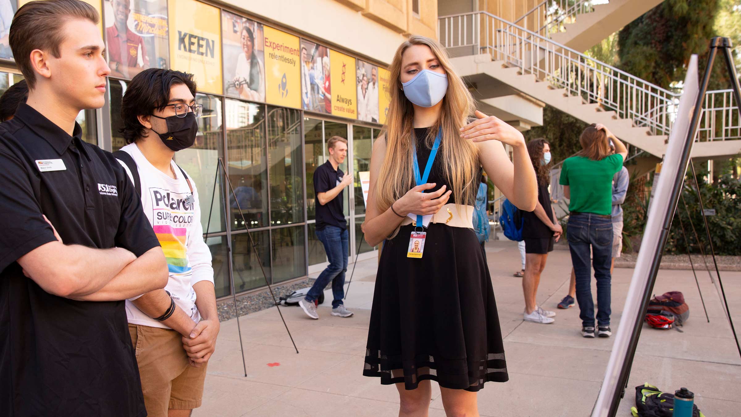Danika Kartchner, pictured at a recent Fulton Undergraduate Research Initiative Symposium
