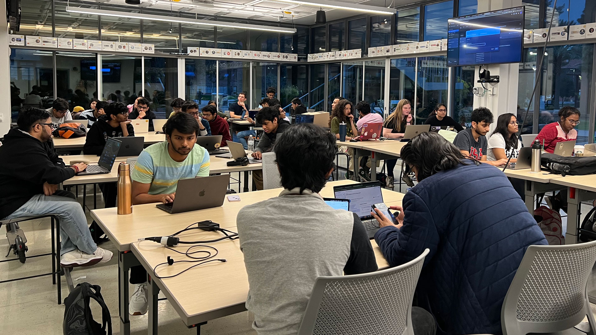 ASU students participate in a coding workshop.