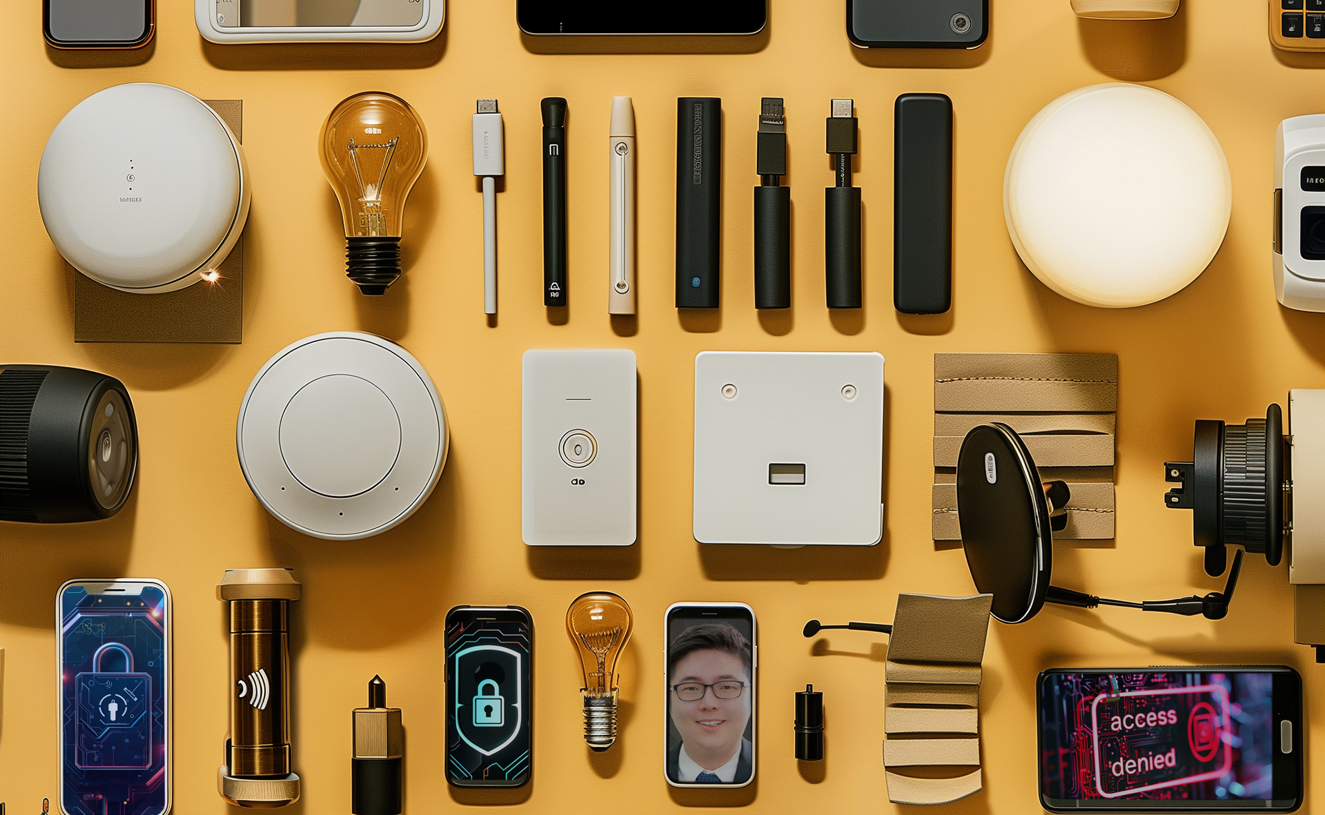 an image with assorted electronic devices