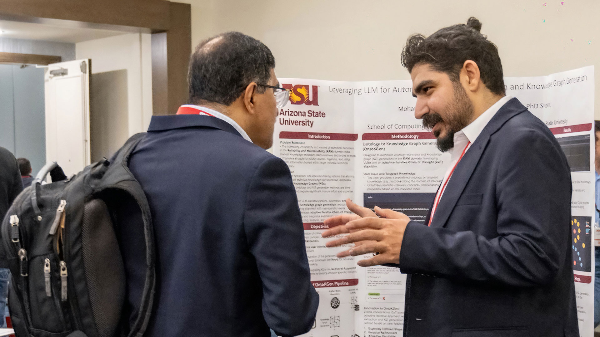 Mohammad Sadeq Abolhasani talking at a symposium