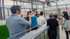 Peter Lammers giving a tour at the Arizona Center for Algae Technology and Innovation