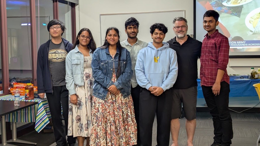 students with Steven Osburn