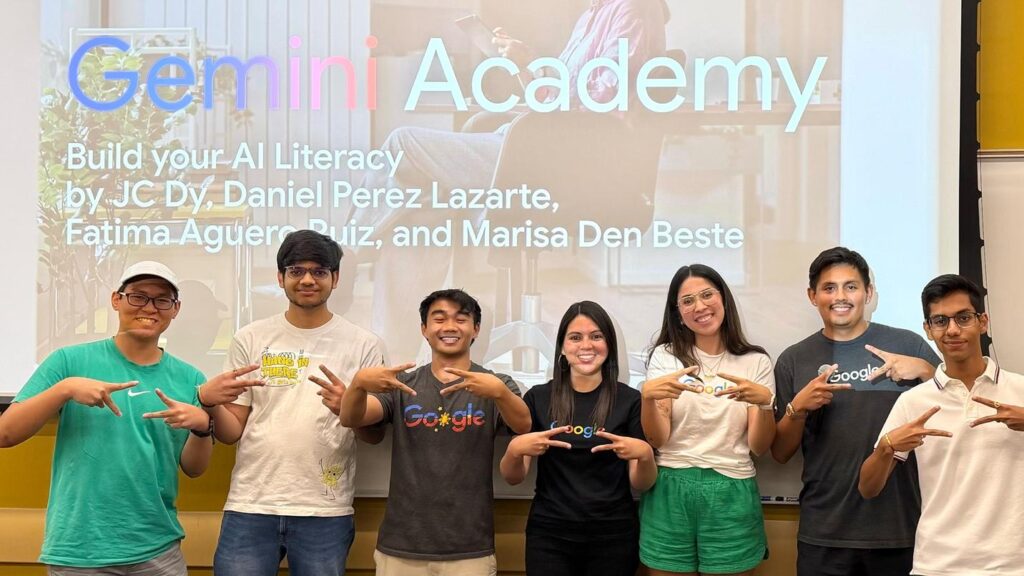 seven members of the GDSC leadership team posing