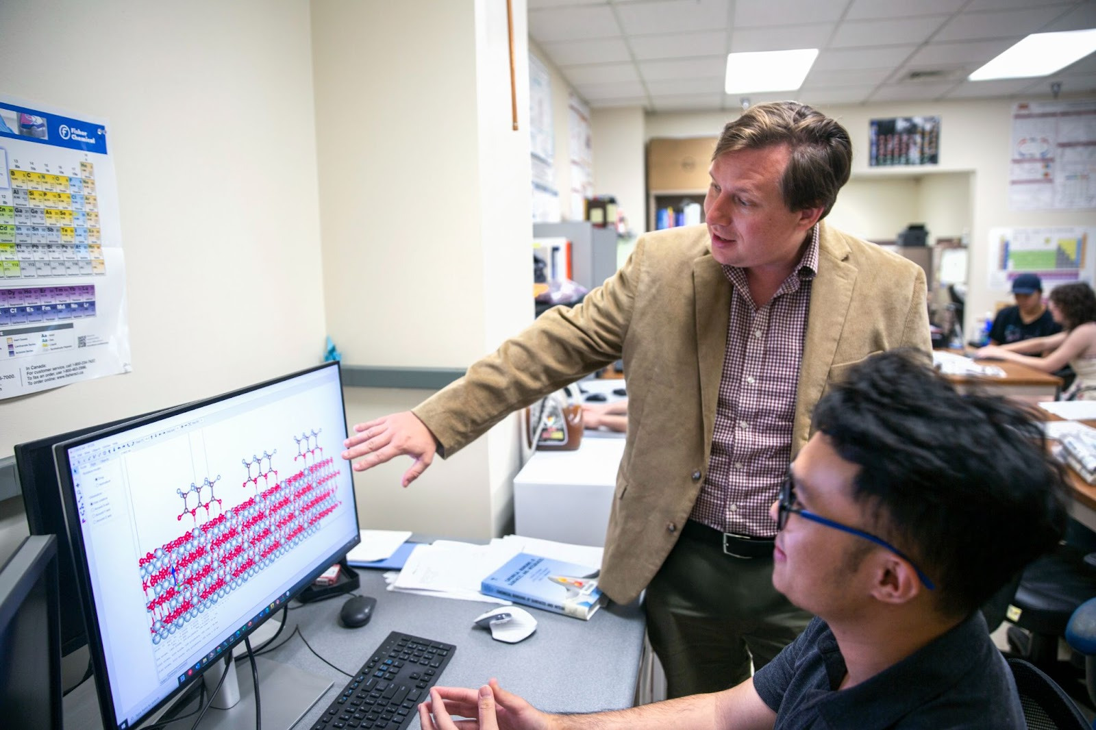 Chris Muhich in his lab