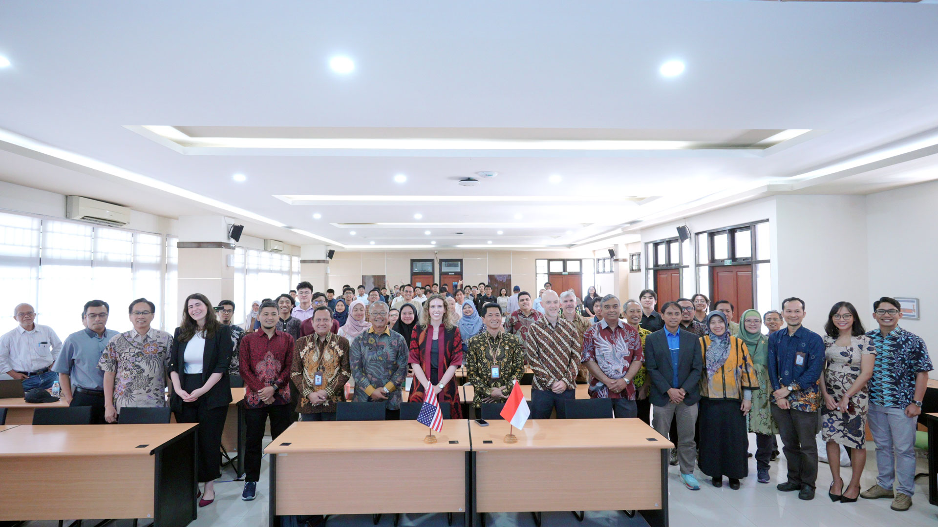 participants of a semiconductor workshop held in Indonesia