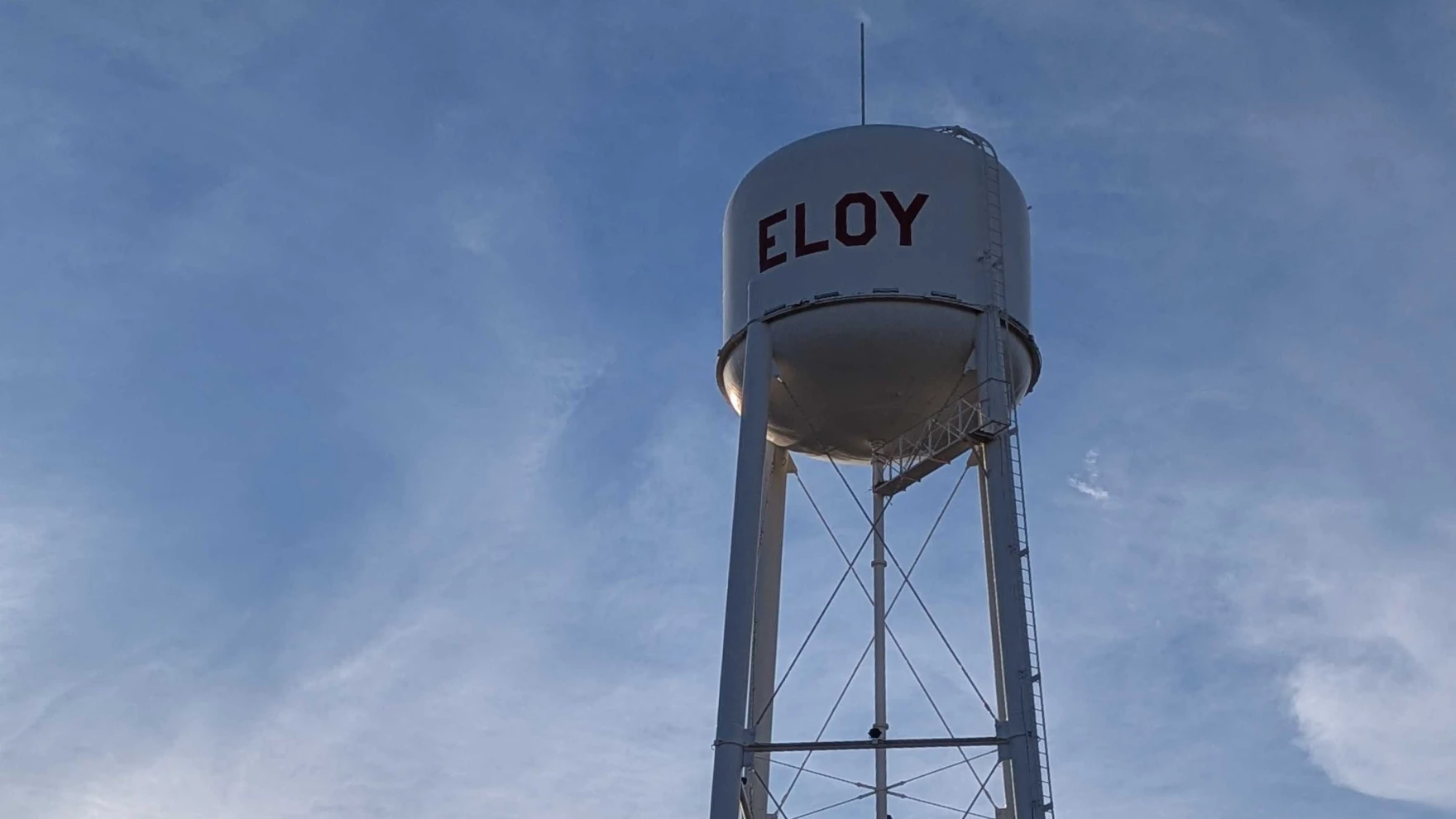 water tower labeled eloy